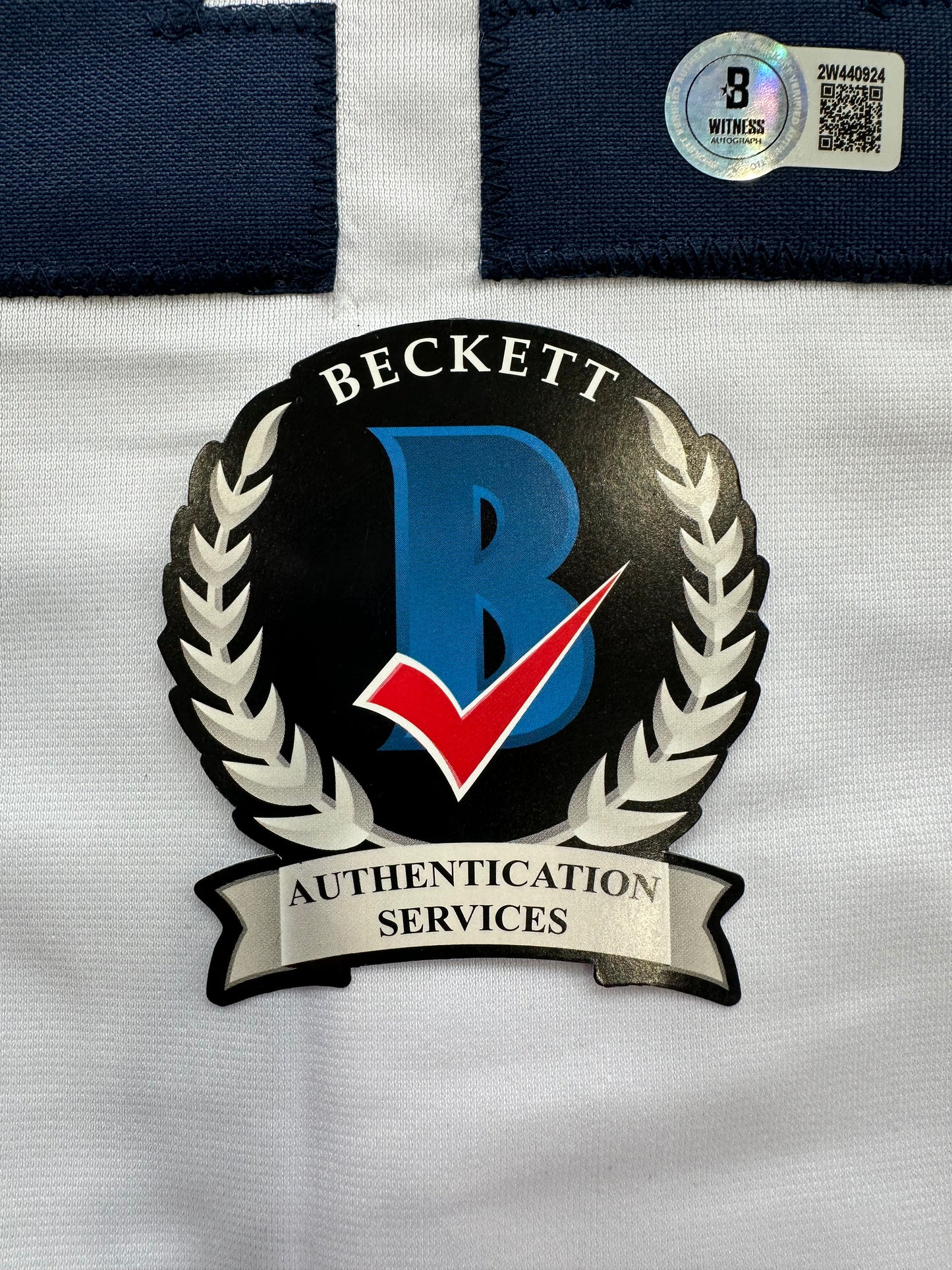 JACE JUNG SIGNED WHITE DETROIT TIGERS JERSEY Texas Tech BAS