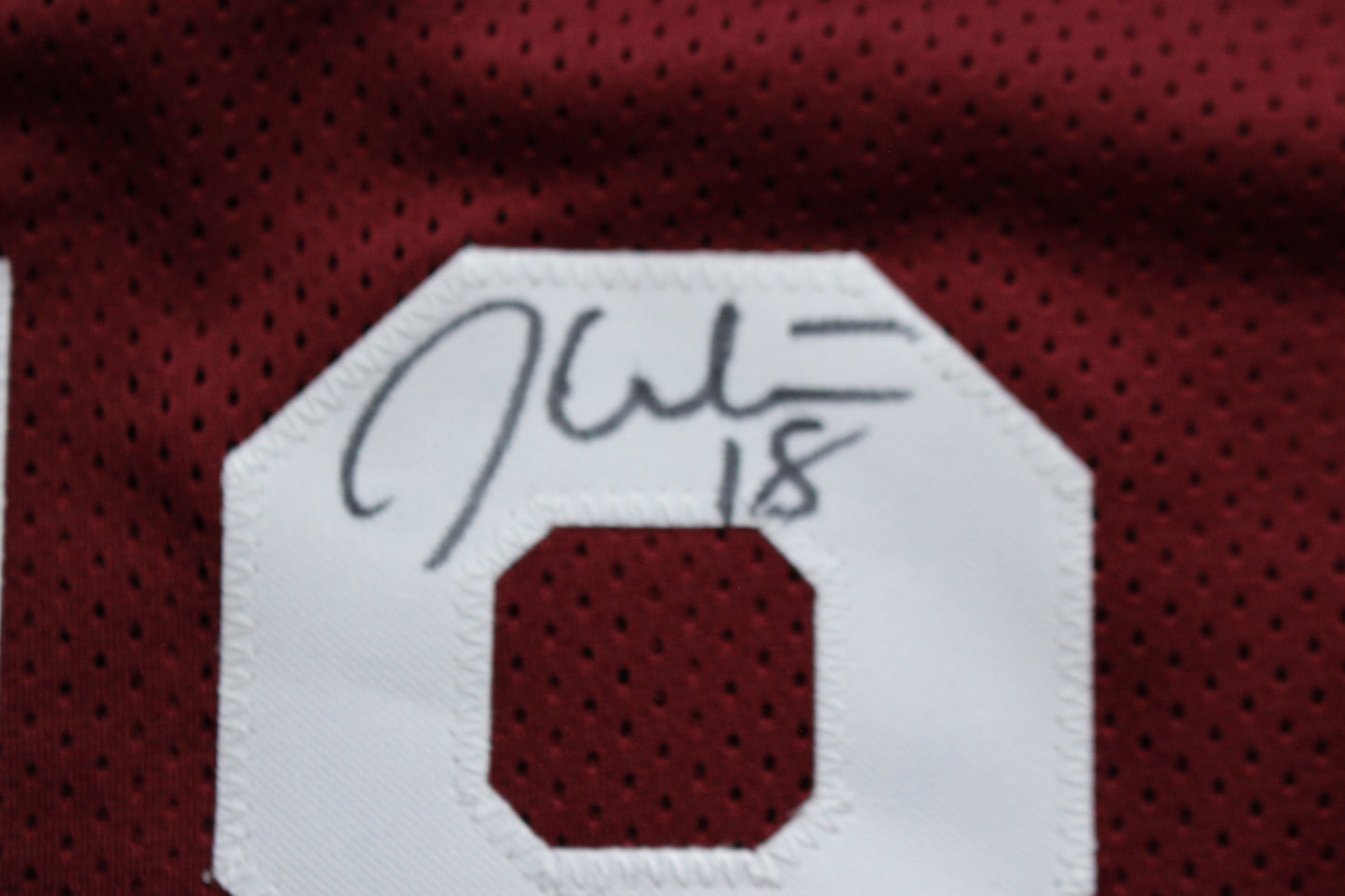STEVE OWENS BILLY SIMS JASON WHITE SIGNED OKLAHOMA SOONERS JERSEY BAS