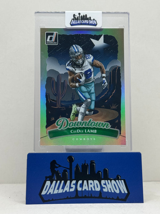 2025 Panini Donruss #9 Ceedee Lamb Downtown SSP Case Hit Cowboys