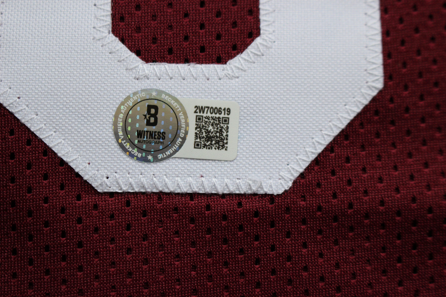 STEVE OWENS BILLY SIMS JASON WHITE SIGNED OU SOONERS HEISMAN JERSEY BAS