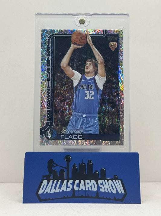 2025 Topps #201 Cooper Flagg Sandglitter Rookie RC Mavericks