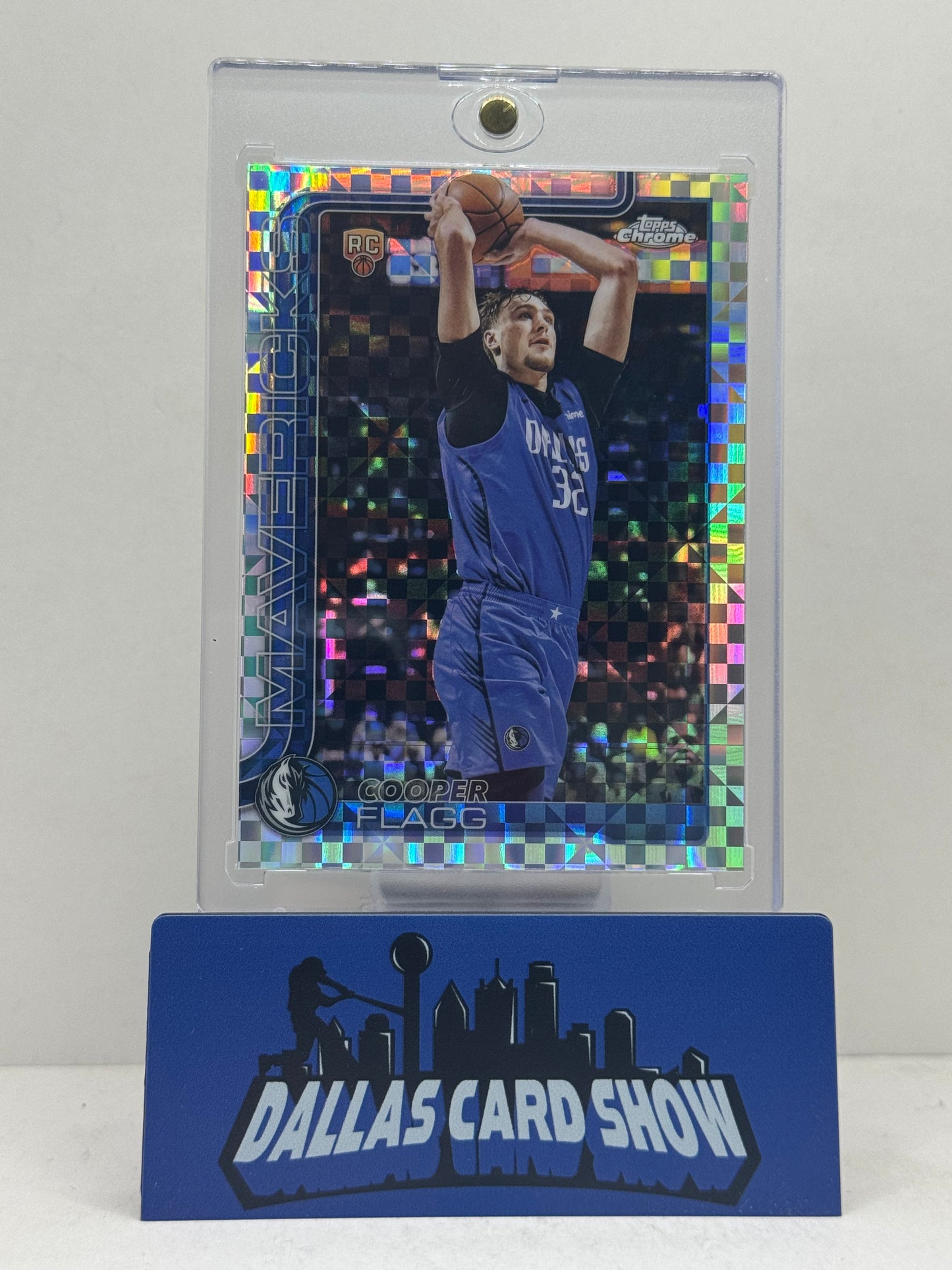 2025 Topps Chrome #251 Cooper Flagg X-Fractor Rookie RC Mavericks