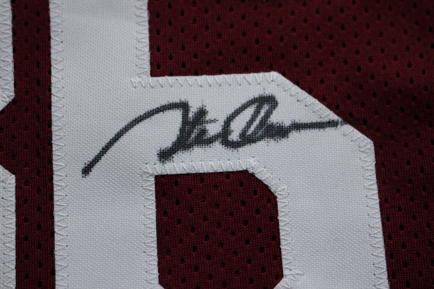 STEVE OWENS BILLY SIMS JASON WHITE SIGNED OU SOONERS HEISMAN JERSEY BAS