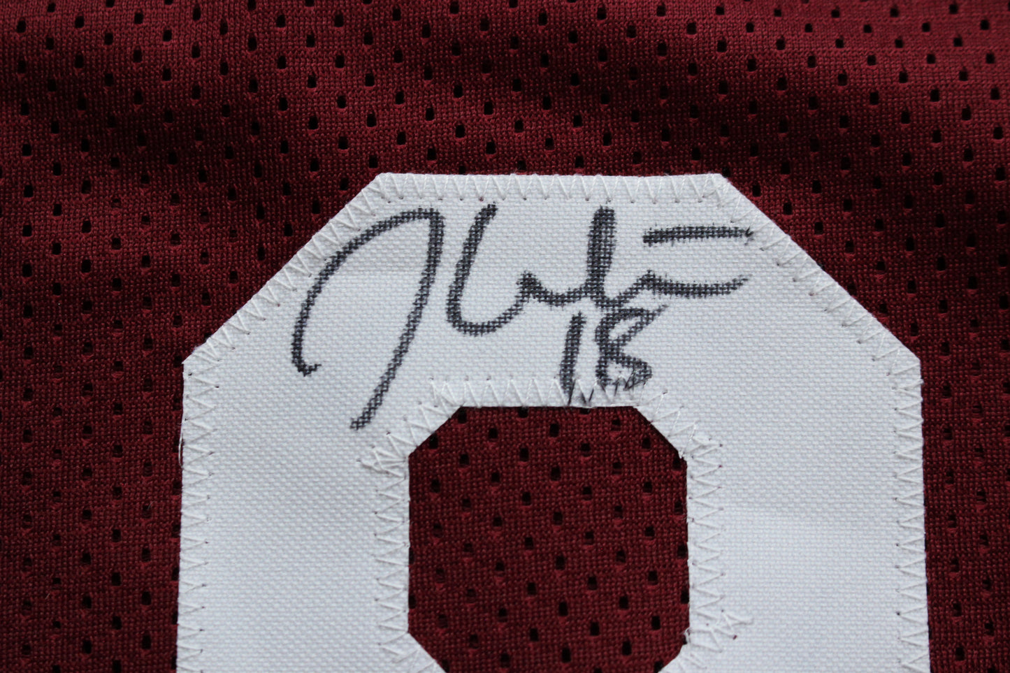 STEVE OWENS BILLY SIMS JASON WHITE SIGNED OU SOONERS HEISMAN JERSEY BAS