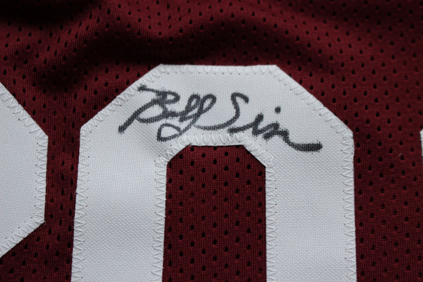 STEVE OWENS BILLY SIMS JASON WHITE SIGNED OU SOONERS HEISMAN JERSEY BAS
