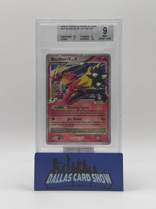 2009 Pokemon - Blaziken FB LV. X - 142/147 Supreme Victors BGS 9