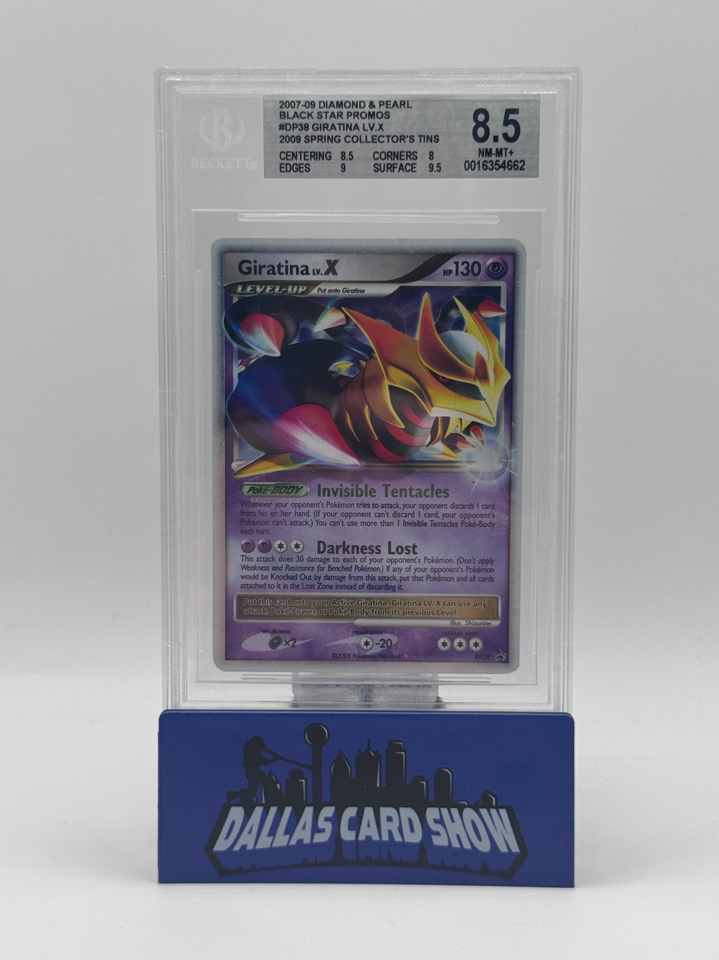 2007-09 Pokemon - Giratina LV. X - DP38 Collection Tin BGS 8.5
