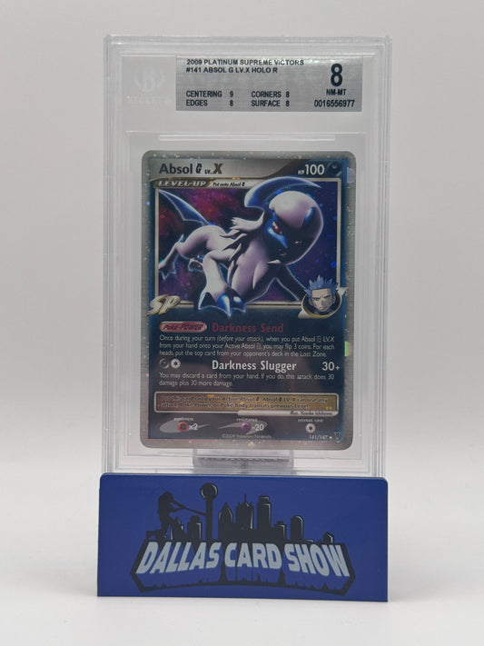 2009 Pokemon - Absol LV. X - 141/147 Supreme Victors BGS 8