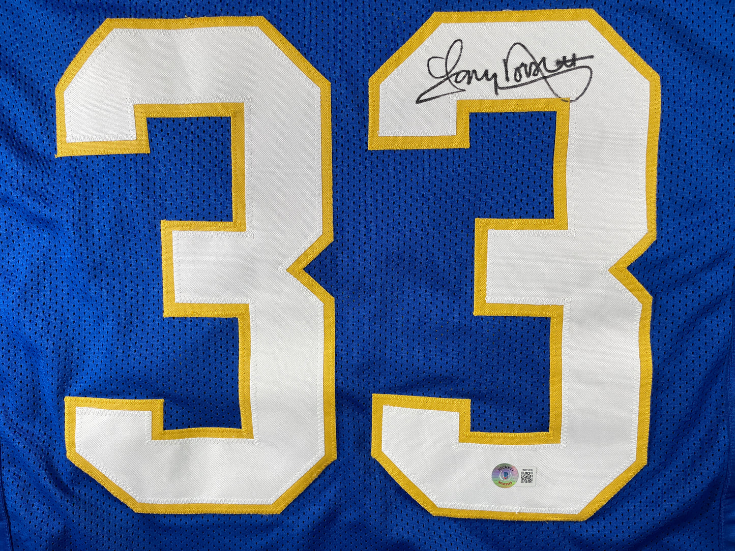 TONY DORSETT PITT PANTHERS SIGNED JERSEY Dallas Cowboys BAS COA