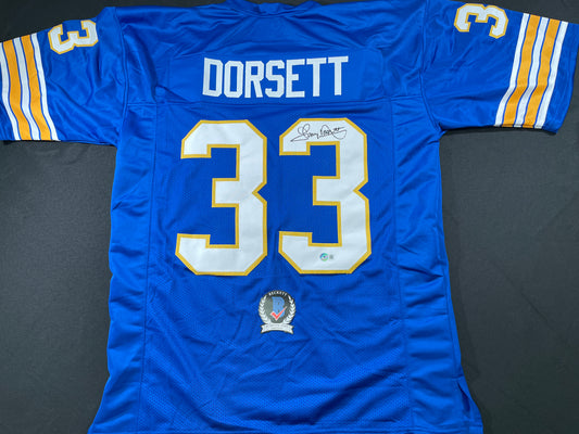 TONY DORSETT PITT PANTHERS SIGNED JERSEY Dallas Cowboys BAS COA