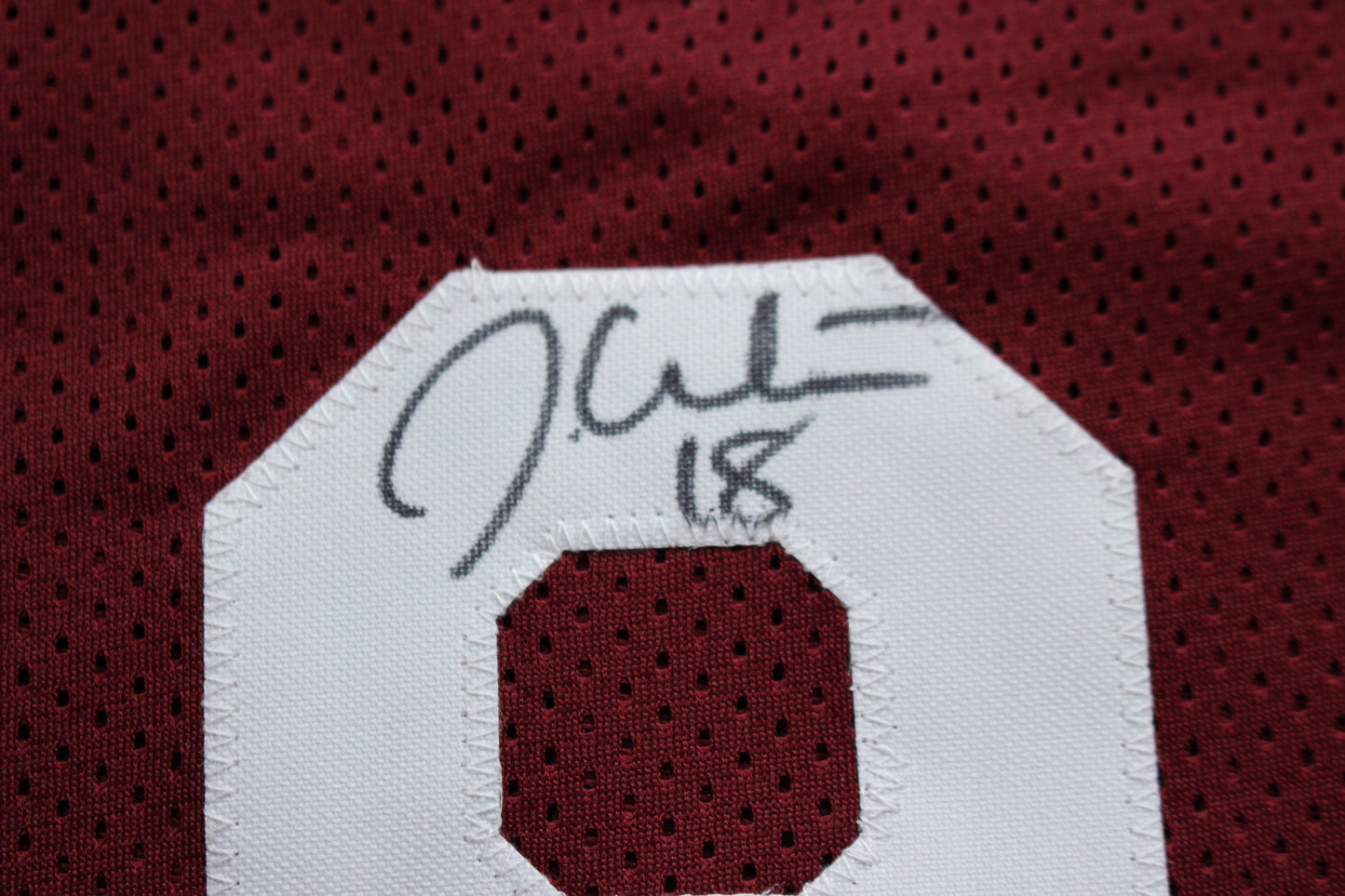 STEVE OWENS BILLY SIMS JASON WHITE SIGNED OU SOONERS HEISMAN JERSEY BAS