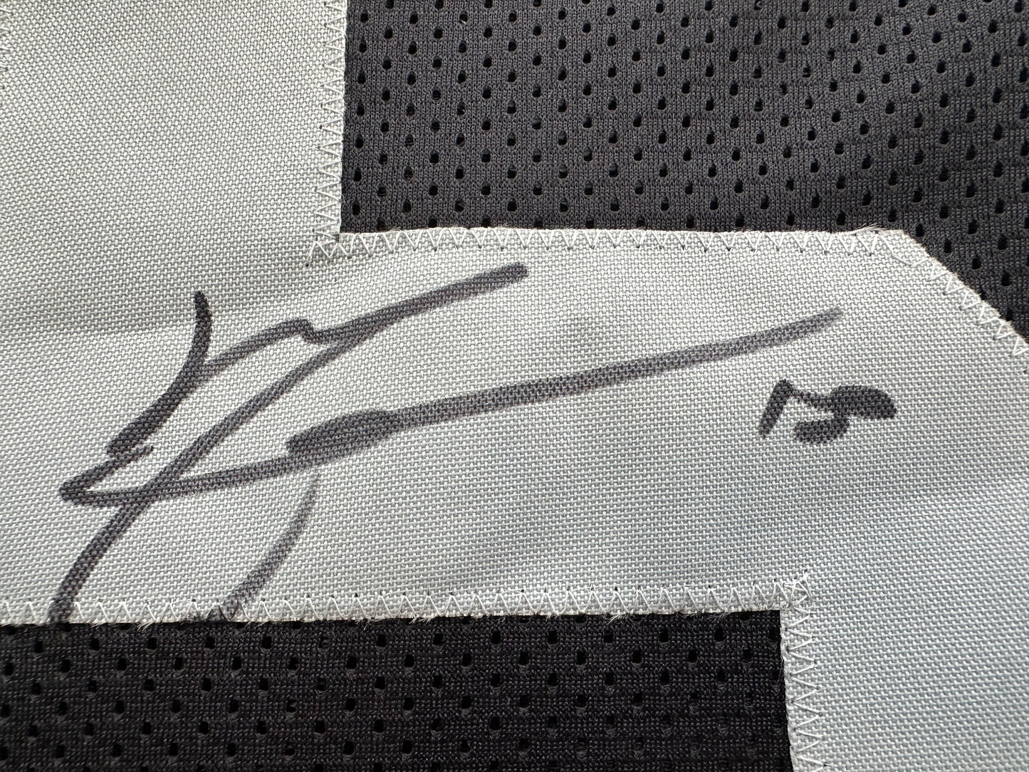 MICHAEL CRABTREE SIGNED BLACK FOOTBALL JERSEY Oakland Raiders BAS