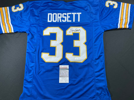 TONY DORSETT PITT PANTHERS SIGNED JERSEY Dallas Cowboys XL JSA COA