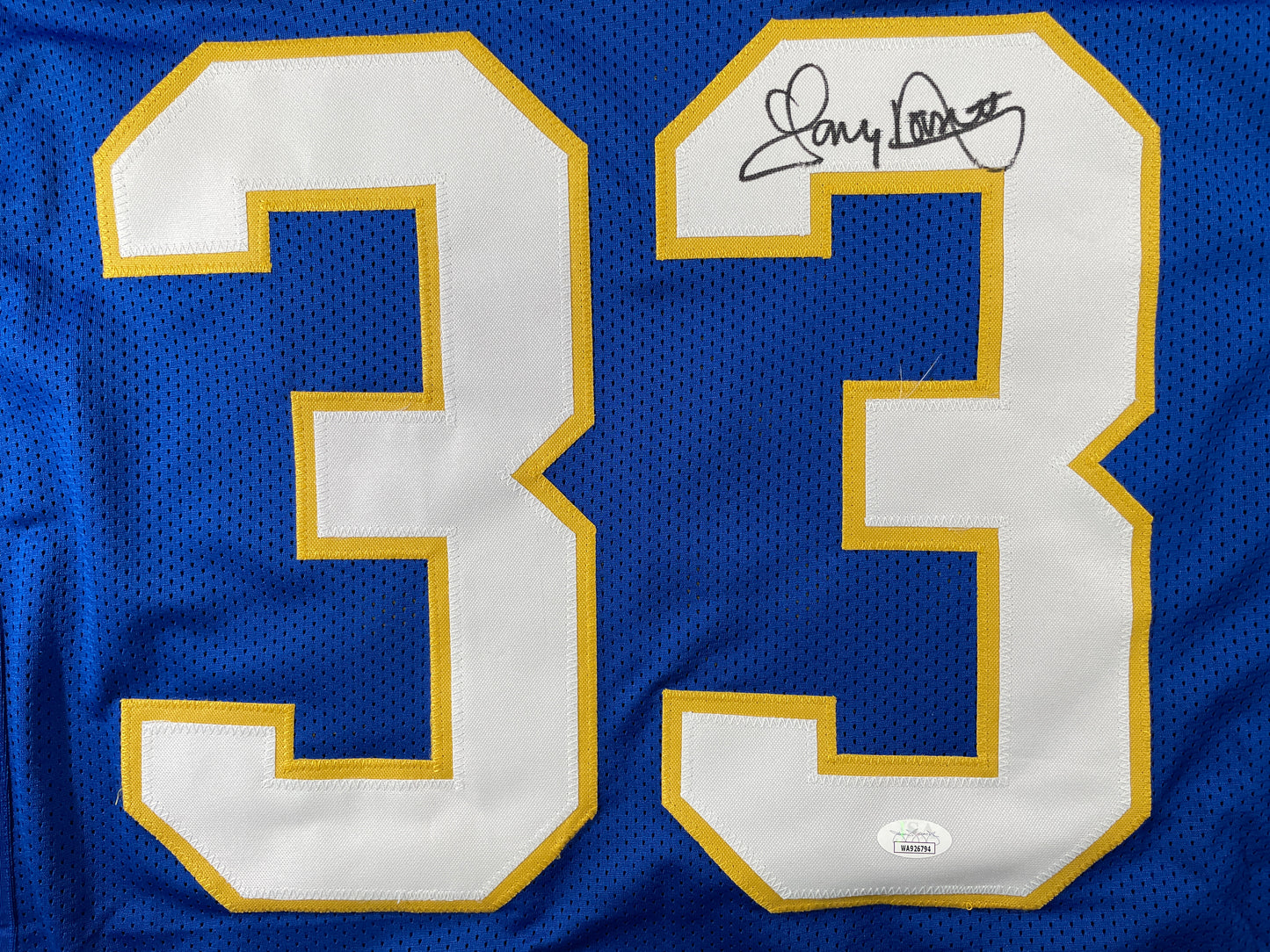 TONY DORSETT PITT PANTHERS SIGNED JERSEY Dallas Cowboys XL JSA COA