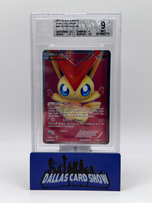 2011 Pokemon - Victini (Full Art) - 98/101 Noble Victories BGS 9