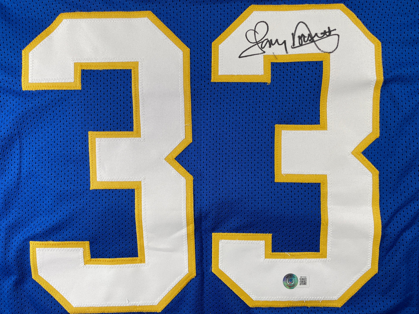 TONY DORSETT PITT PANTHERS SIGNED STAT JERSEY Dallas Cowboys BAS COA