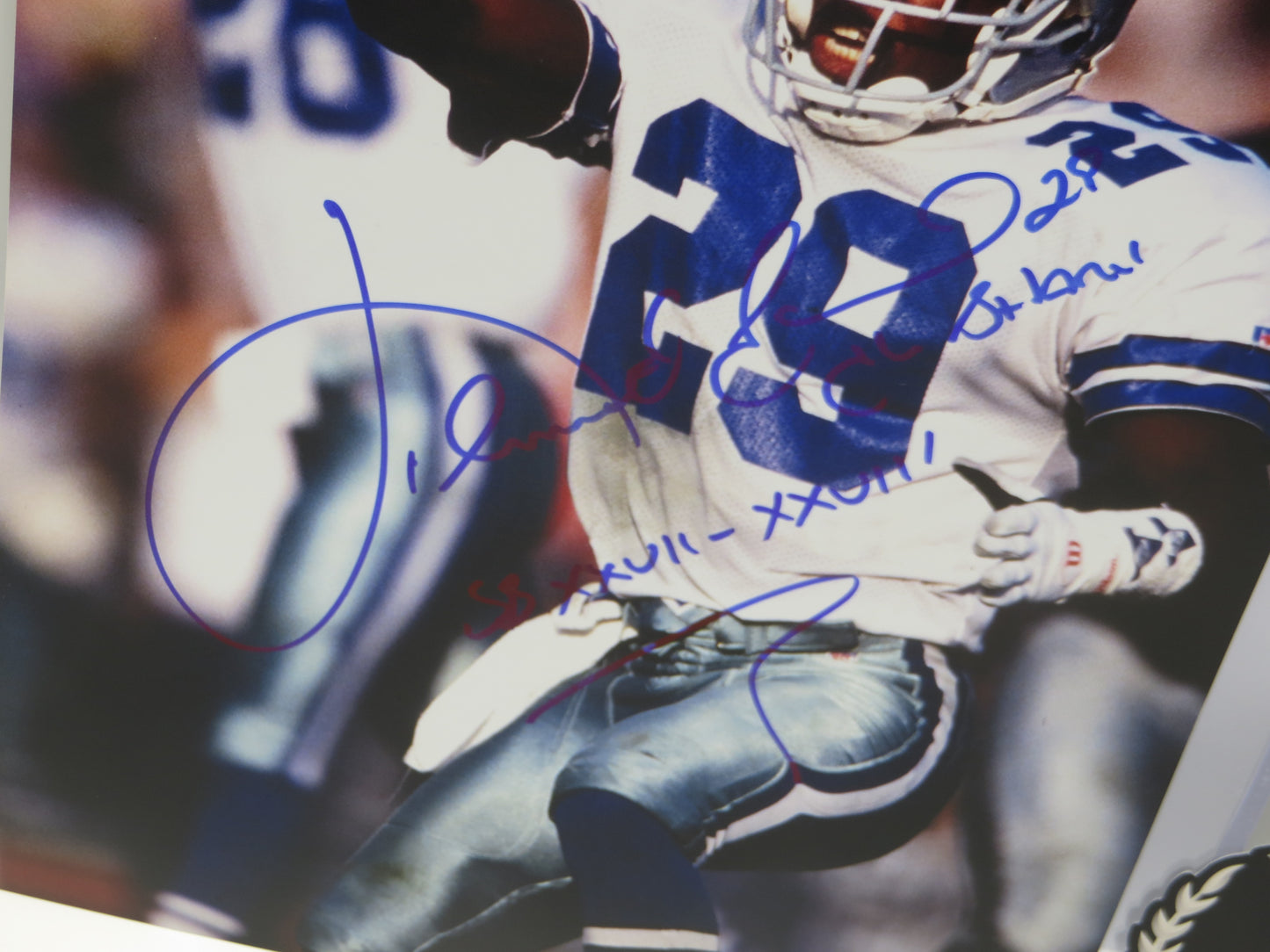 KENNY KENNETH GANT DALLAS COWBOYS SIGNED 8x10 PHOTO w/INSCs BAS COA