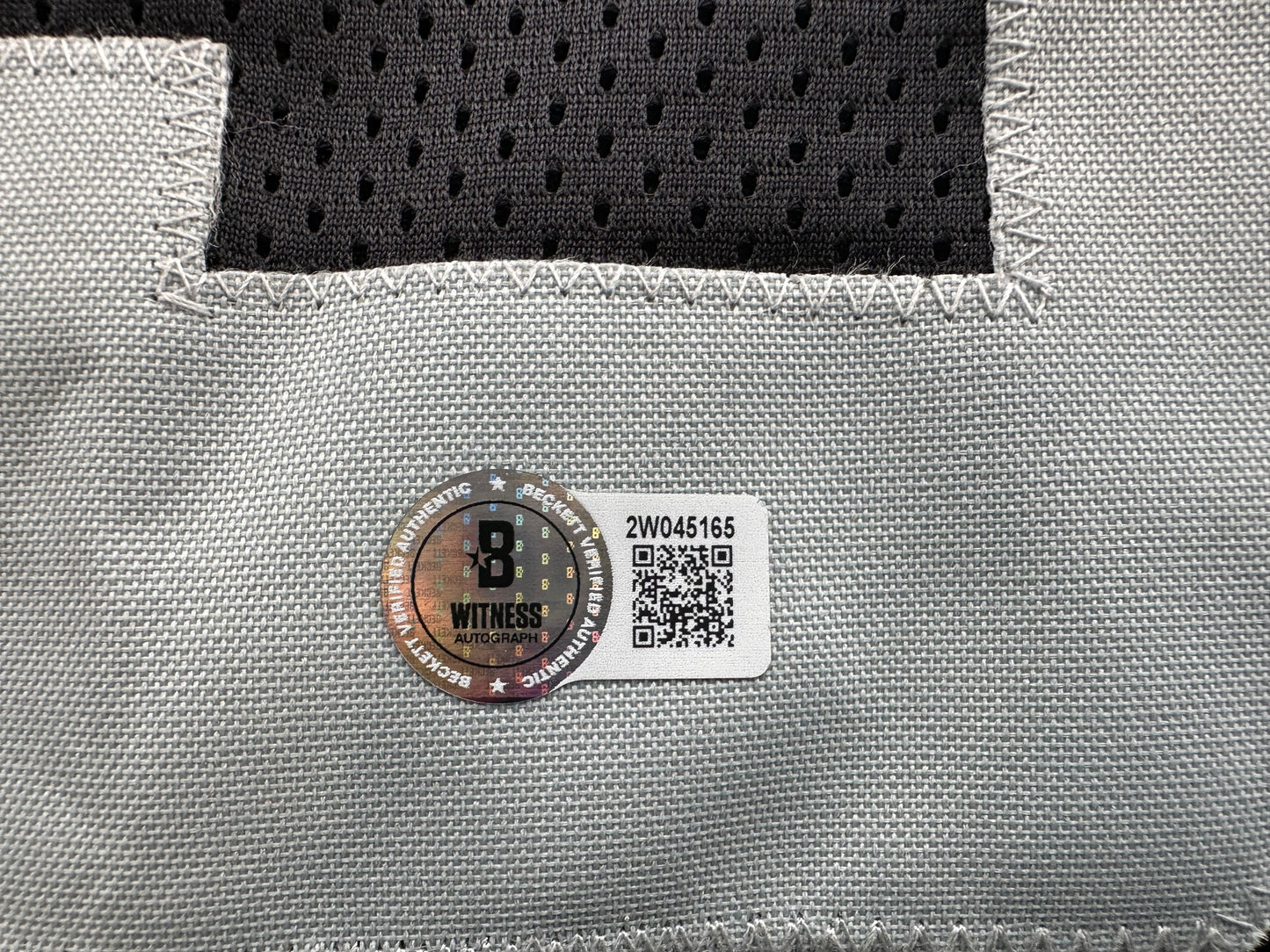 MICHAEL CRABTREE SIGNED BLACK FOOTBALL JERSEY Oakland Raiders BAS