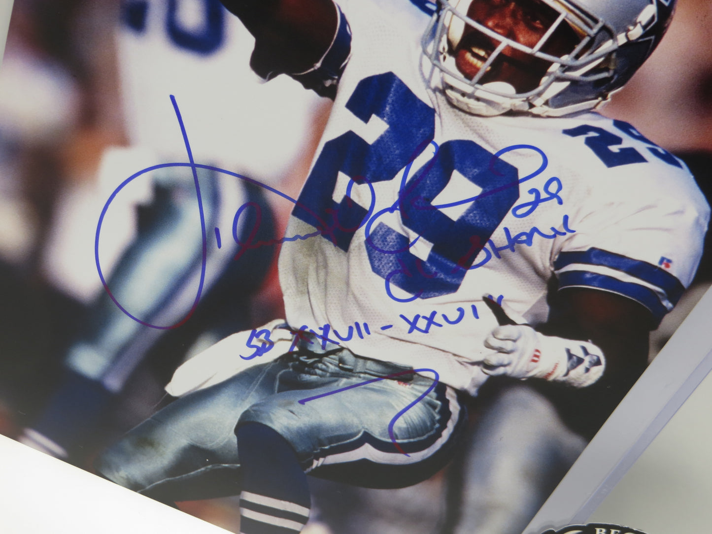 KENNY KENNETH GANT DALLAS COWBOYS SIGNED 8x10 PHOTO w/INSCs BAS COA