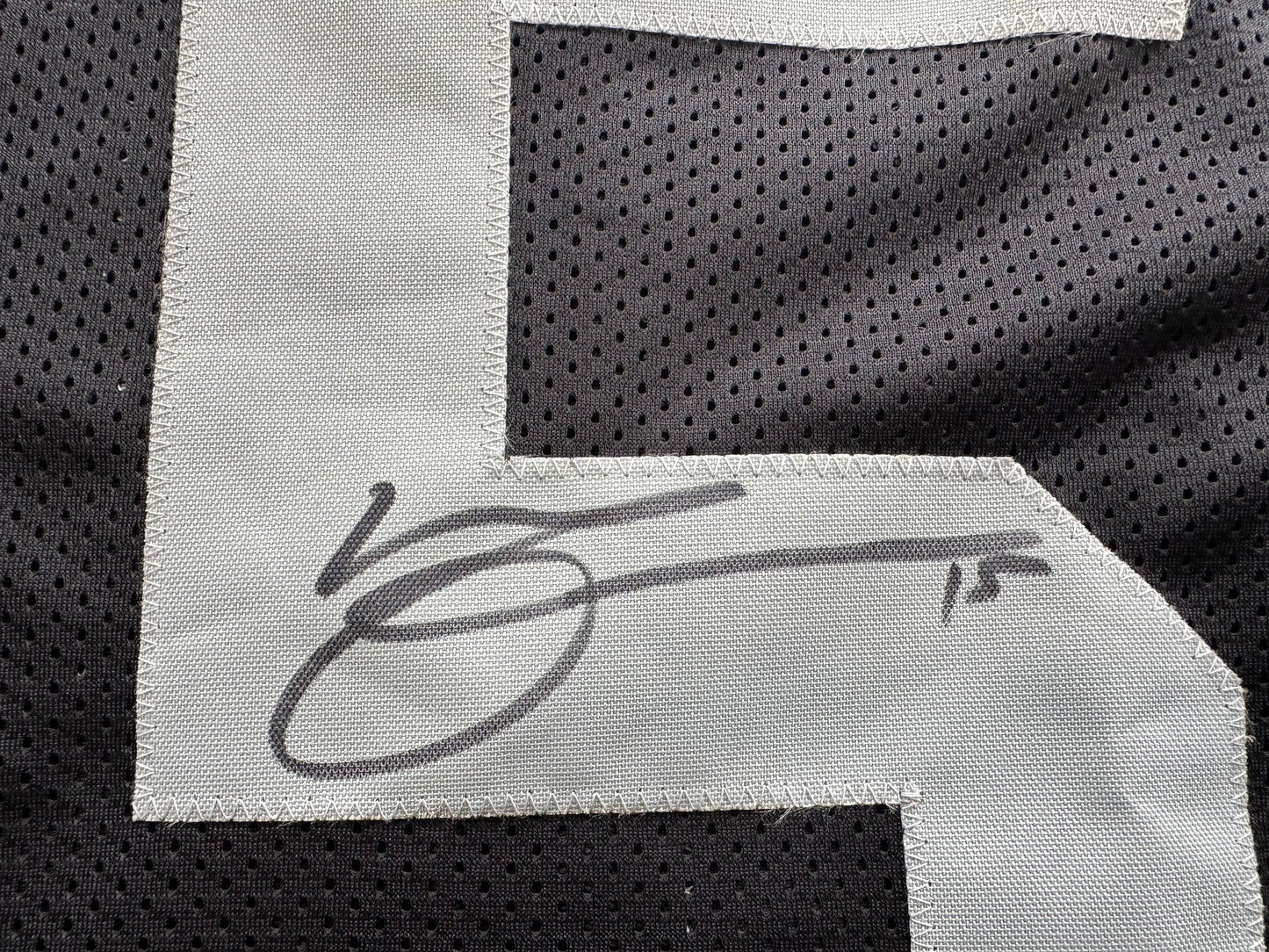 MICHAEL CRABTREE SIGNED BLACK FOOTBALL JERSEY Oakland Raiders BAS