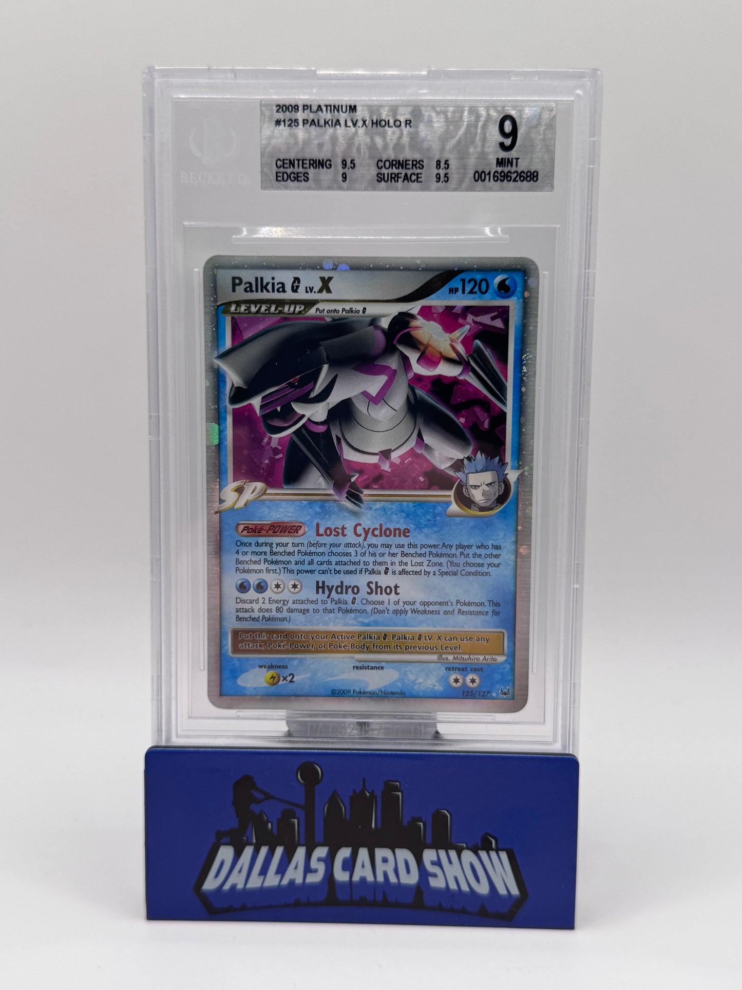 2009 Pokemon - Palkia LV. X - 125/127 Platinum BGS 9