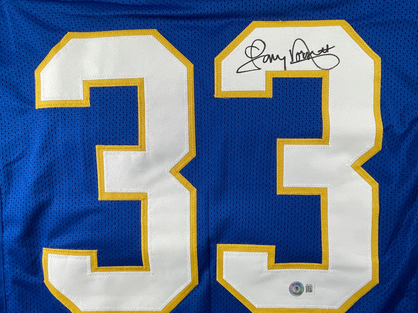 TONY DORSETT PITT PANTHERS SIGNED STAT JERSEY Dallas Cowboys BAS COA