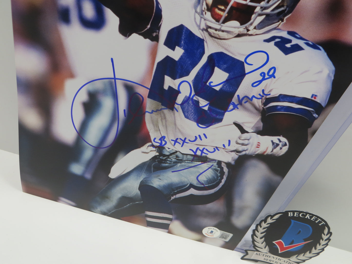 KENNY KENNETH GANT DALLAS COWBOYS SIGNED 8x10 PHOTO w/INSCs BAS COA