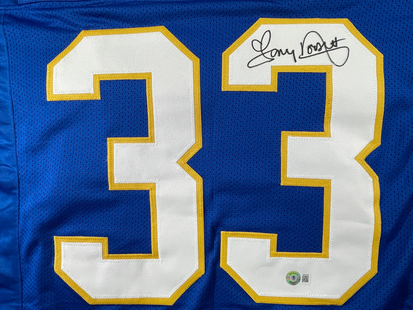 TONY DORSETT PITT PANTHERS SIGNED STAT JERSEY Dallas Cowboys BAS COA