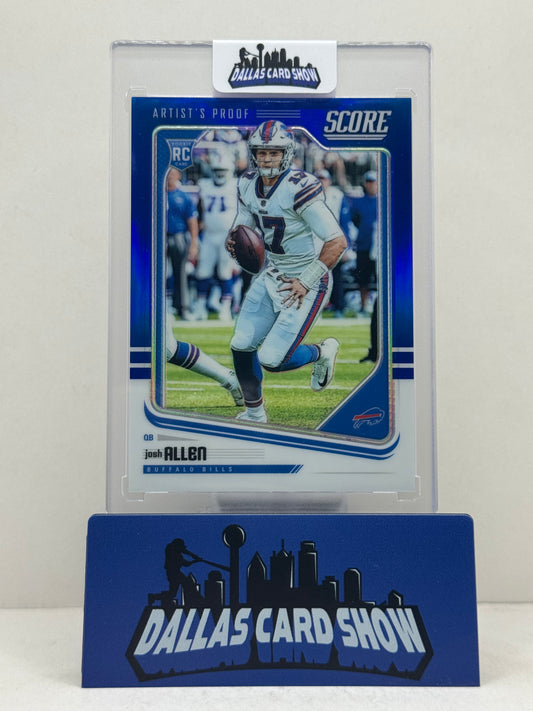 2018 Panini Honors Score #443 Josh Allen Blue Artist's Proof Rookie RC /35