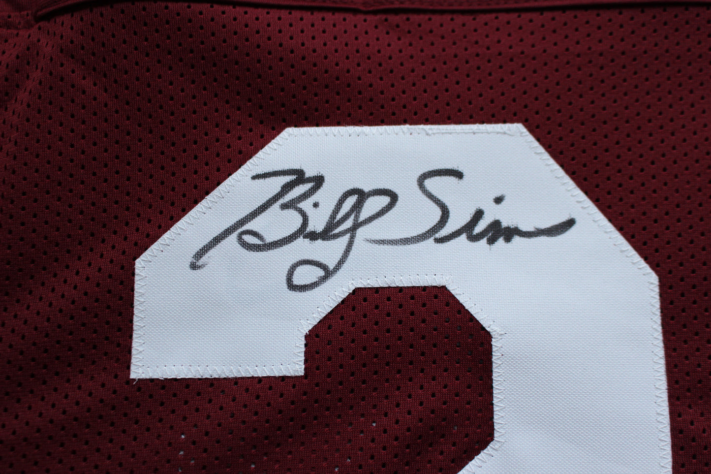 BILLY SIMS OU OKLAHOMA SOONERS SIGNED FOOTBALL JERSEY w/78 HEISMAN Lions BAS COA