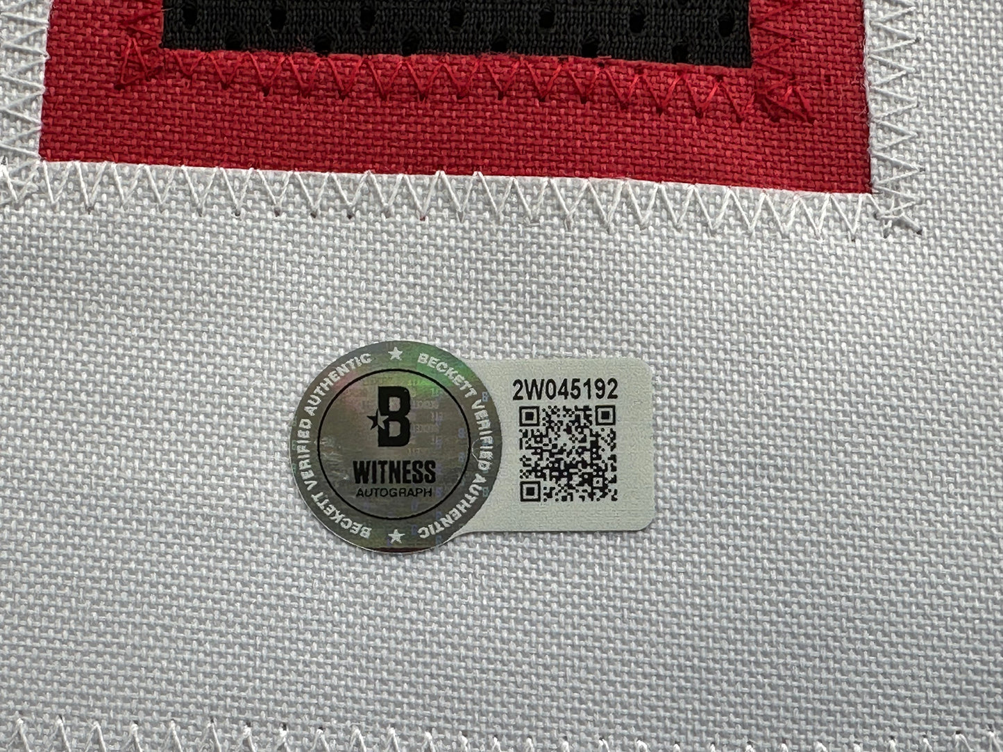 MICHAEL CRABTREE SIGNED RED AND BLACK JERSEY Texas Tech Raiders Medium BAS