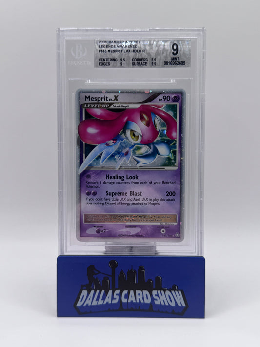 2008 Pokemon - Mespirit LV. X - 143/146 Legends Awakened BGS 9