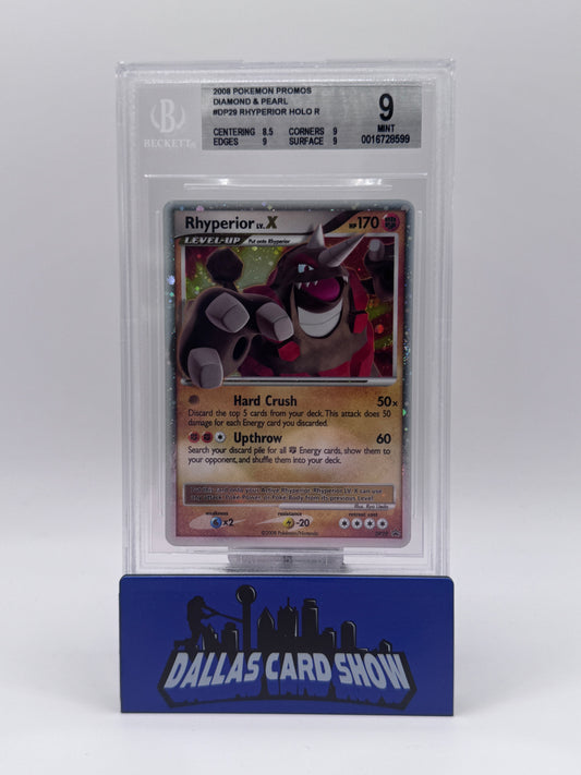2008 Pokemon - Rhyperior LV. X - DP29 Promos BGS 9 POP 1