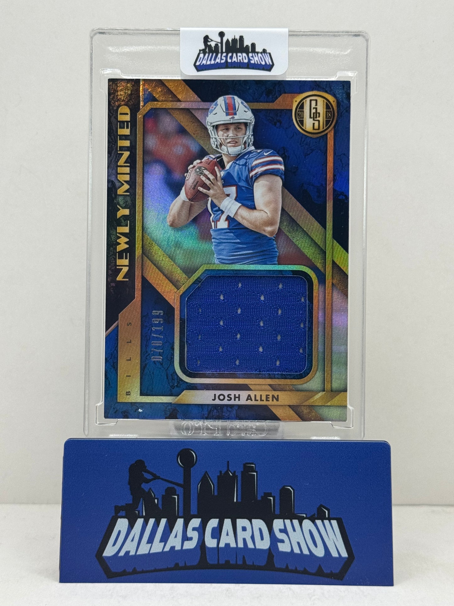 2018 Panini Gold Standard #5 Josh Allen Newly Minted Rookie RC Relic /199 Bills