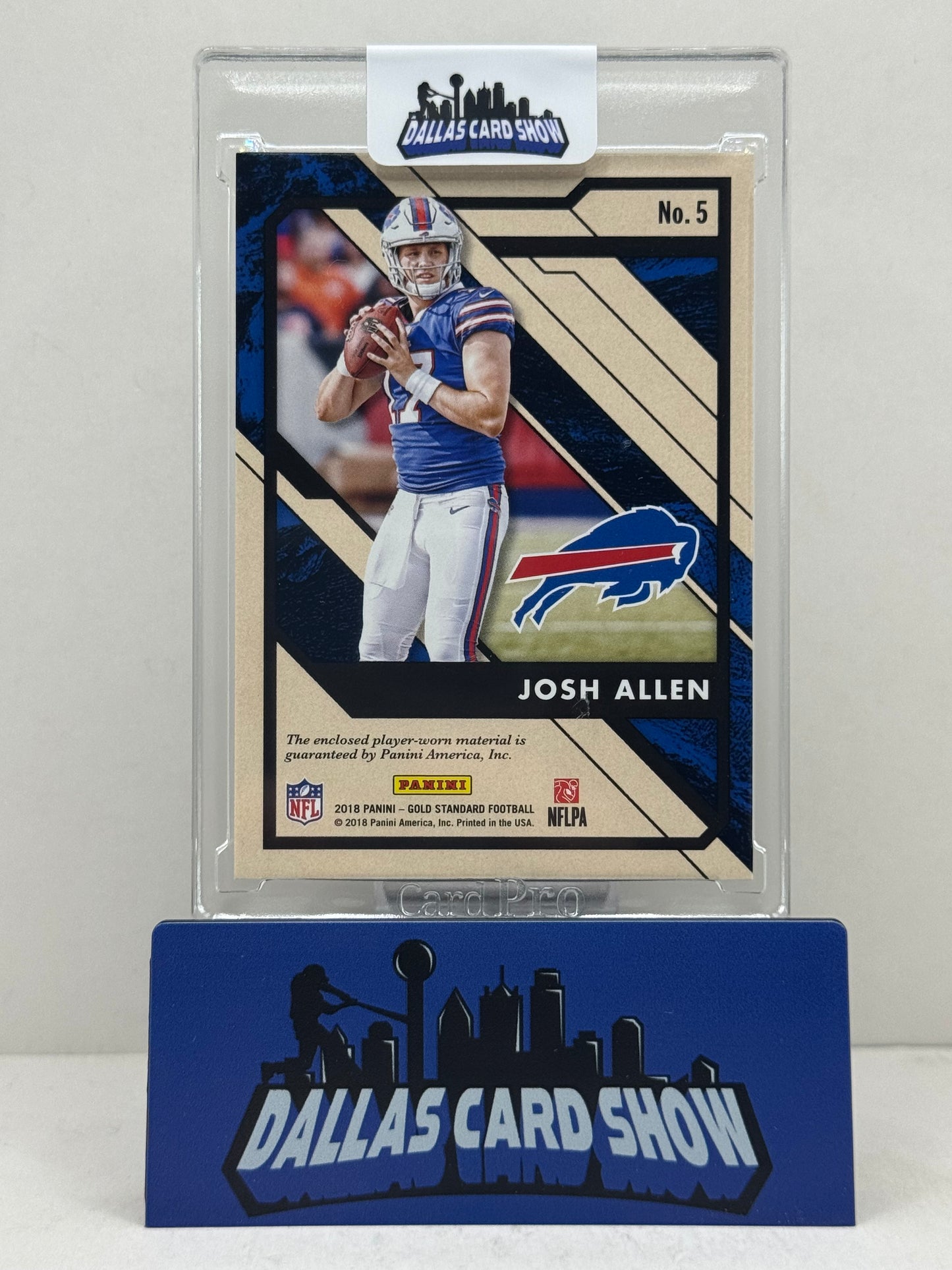 2018 Panini Gold Standard #5 Josh Allen Newly Minted Rookie RC Relic /199 Bills