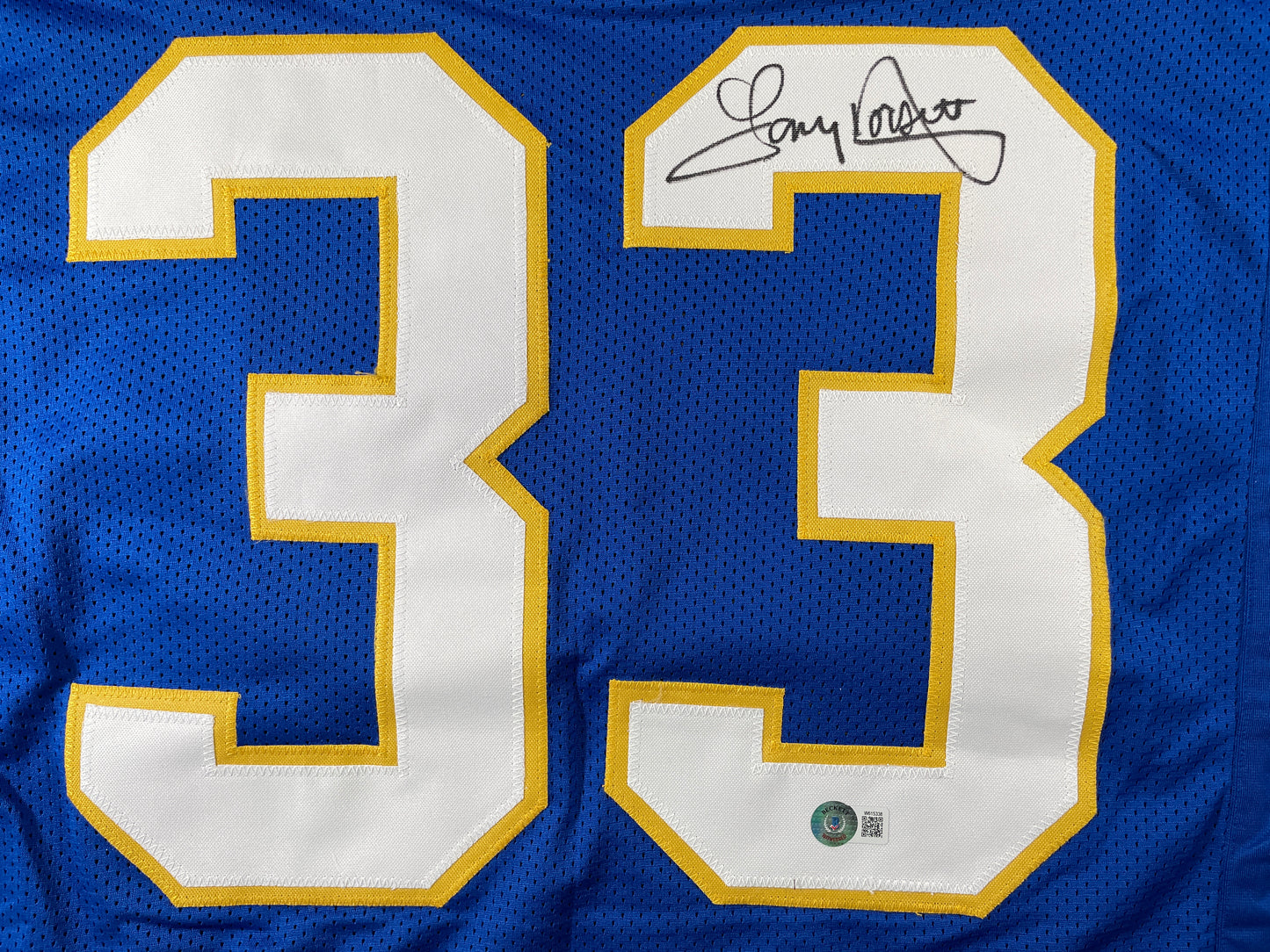 TONY DORSETT PITT PANTHERS SIGNED STAT JERSEY Dallas Cowboys BAS COA