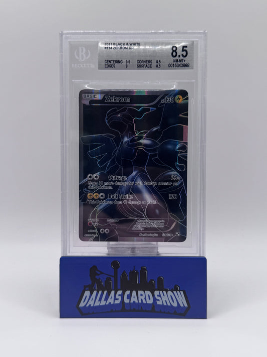 2011 Pokemon - Zekrom (Full Art) - 114/114 Black & White BGS 8.5