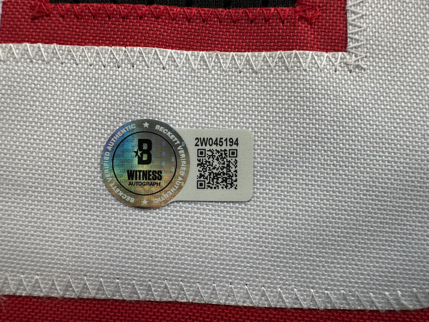 MICHAEL CRABTREE SIGNED RED AND BLACK JERSEY Texas Tech Raiders Medium BAS