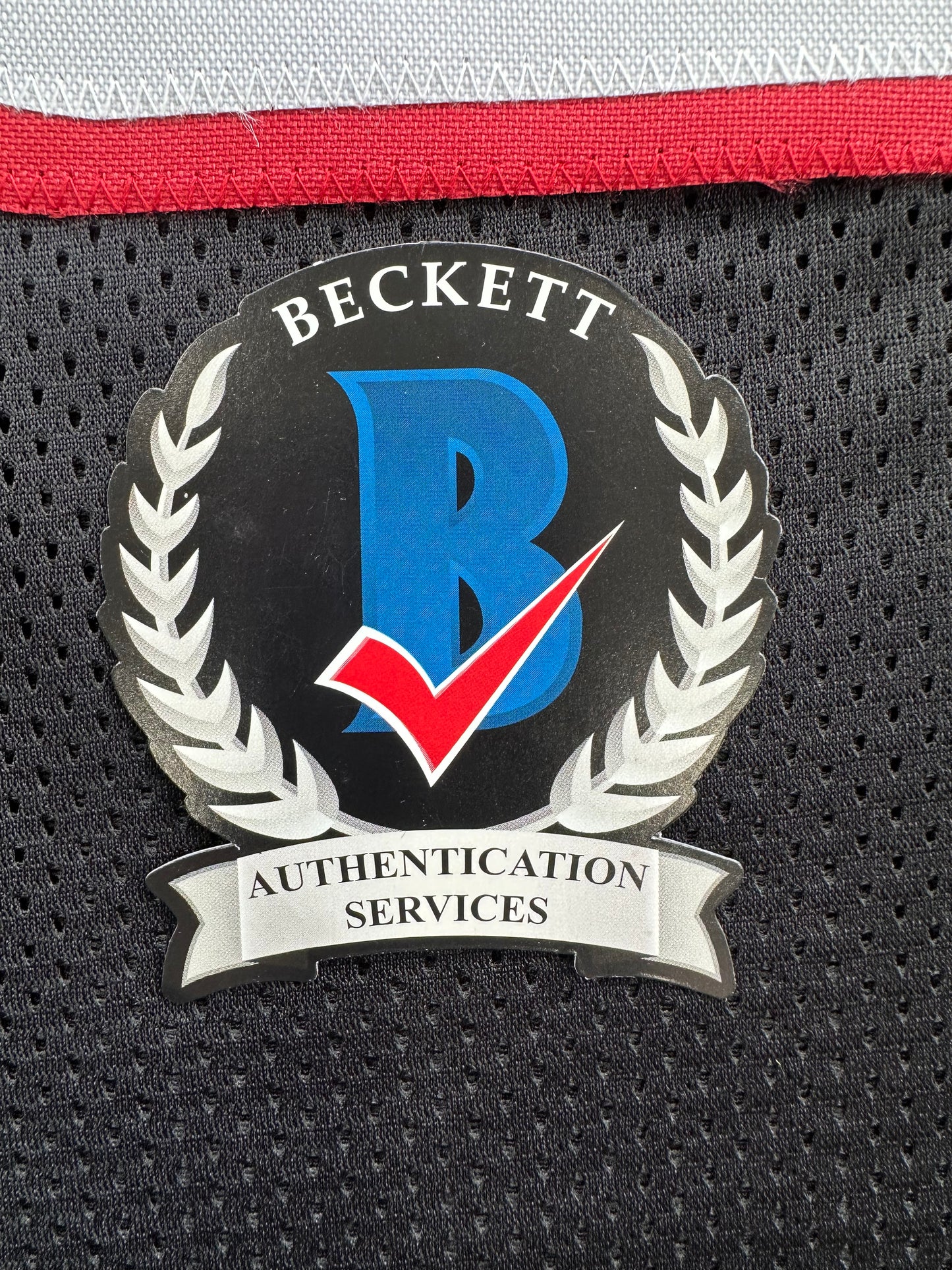 MICHAEL CRABTREE SIGNED RED AND BLACK JERSEY Texas Tech Raiders Medium BAS