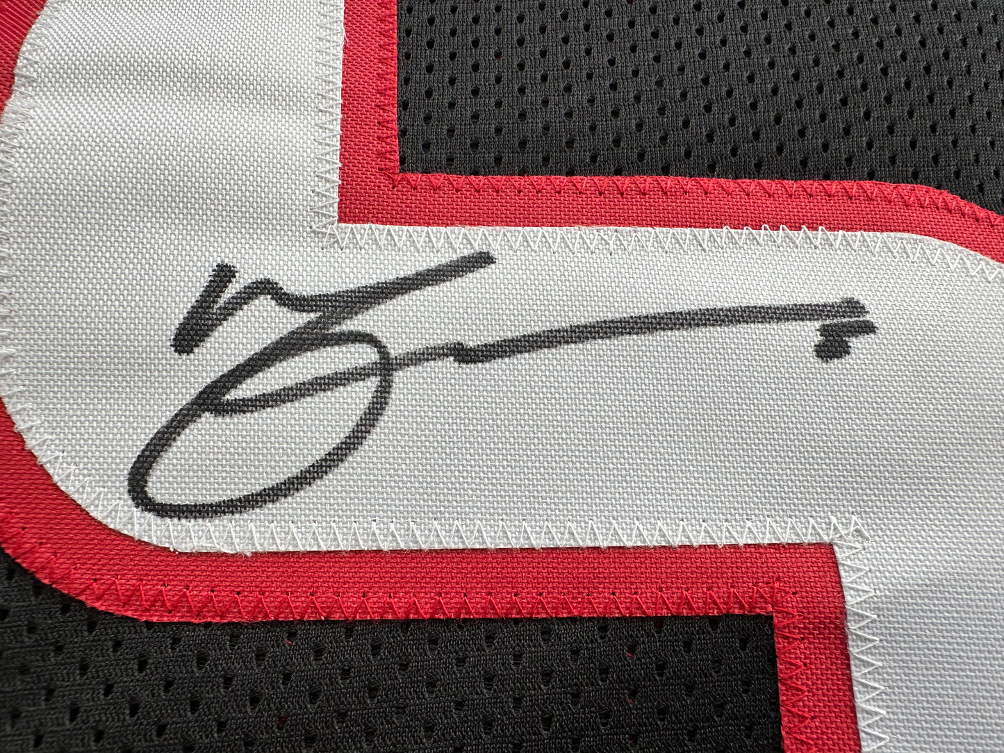 MICHAEL CRABTREE SIGNED RED AND BLACK JERSEY Texas Tech Raiders Medium BAS