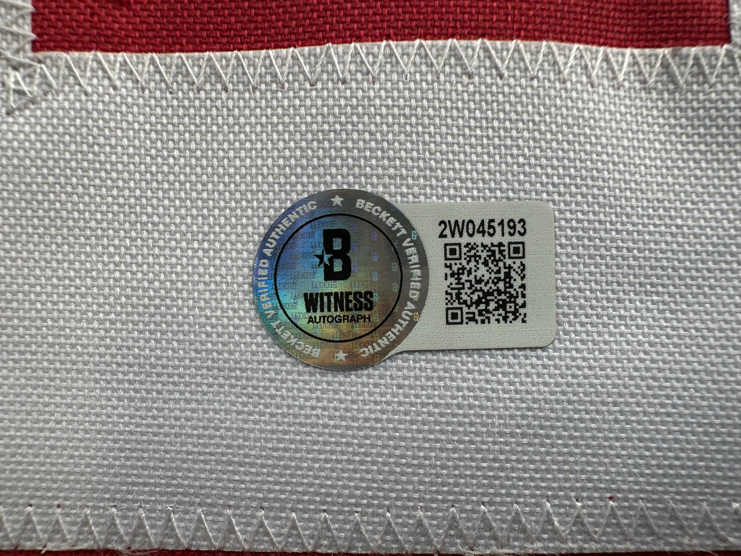 MICHAEL CRABTREE SIGNED RED AND BLACK JERSEY Texas Tech Raiders Medium BAS