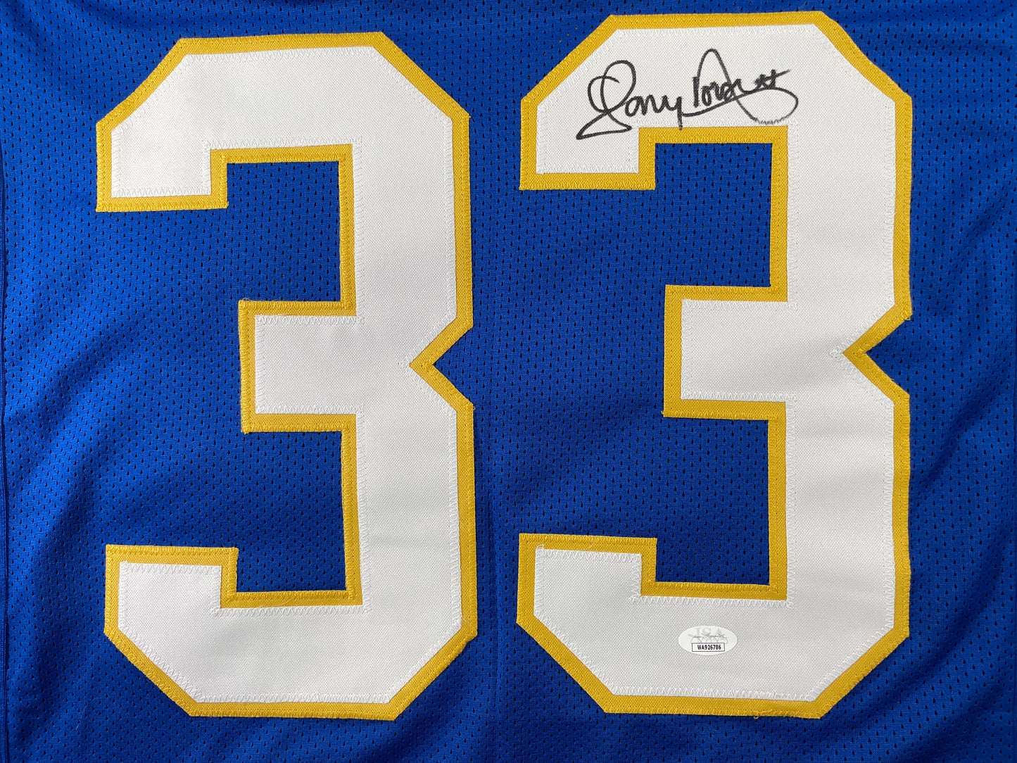 TONY DORSETT PITT PANTHERS SIGNED STAT JERSEY Dallas Cowboys XL JSA COA