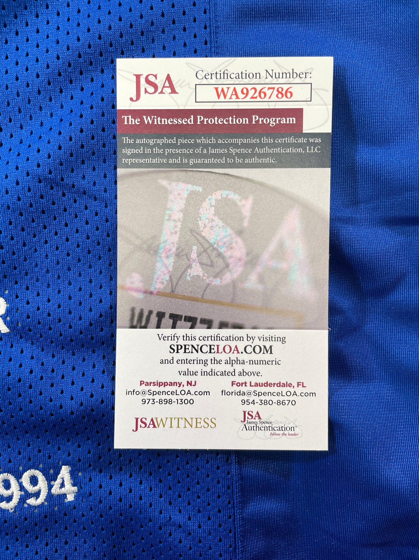 TONY DORSETT PITT PANTHERS SIGNED STAT JERSEY Dallas Cowboys XL JSA COA