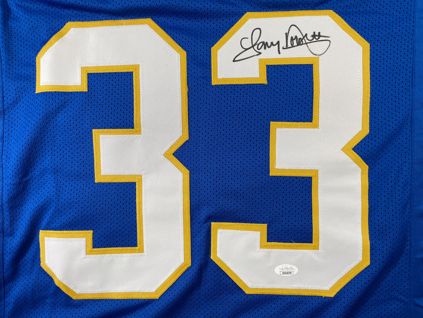 TONY DORSETT PITT PANTHERS SIGNED STAT JERSEY Dallas Cowboys XL JSA COA