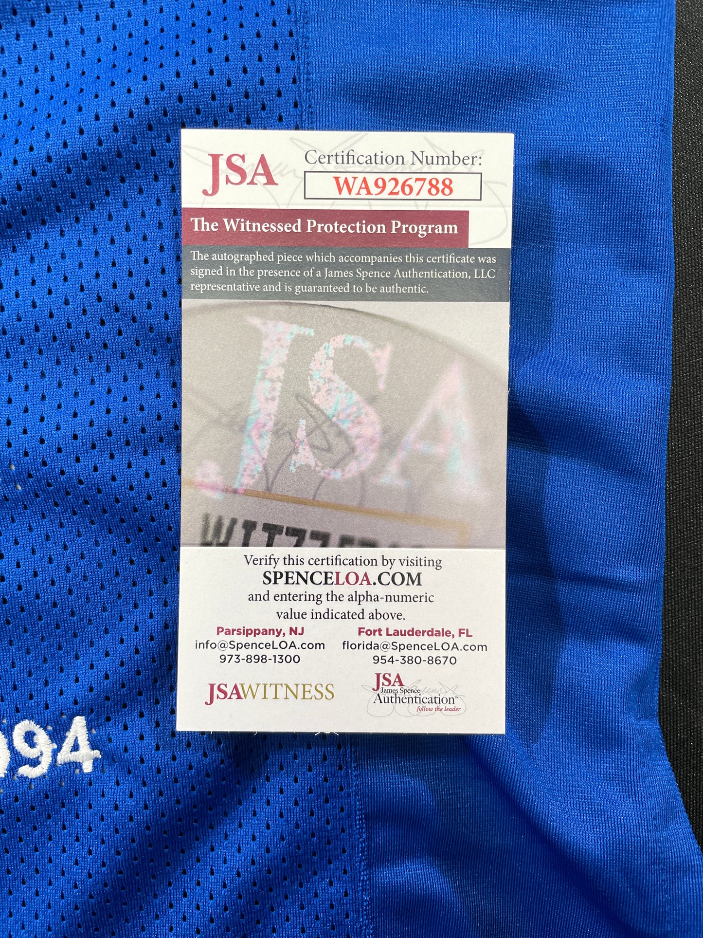 TONY DORSETT PITT PANTHERS SIGNED STAT JERSEY Dallas Cowboys XL JSA COA