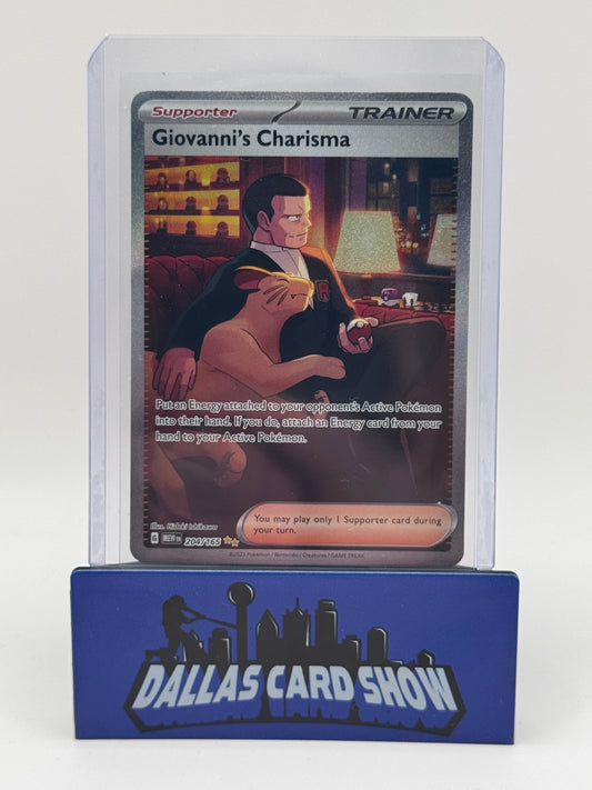 2023 Pokemon - Giovanni's Charisma (SIR) - 204/165 S&V 151