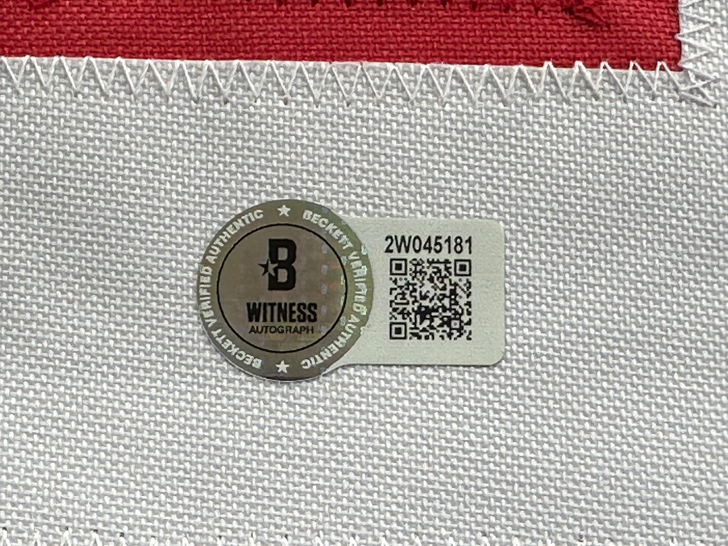 MICHAEL CRABTREE SIGNED RED AND BLACK JERSEY Texas Tech Raiders Large BAS