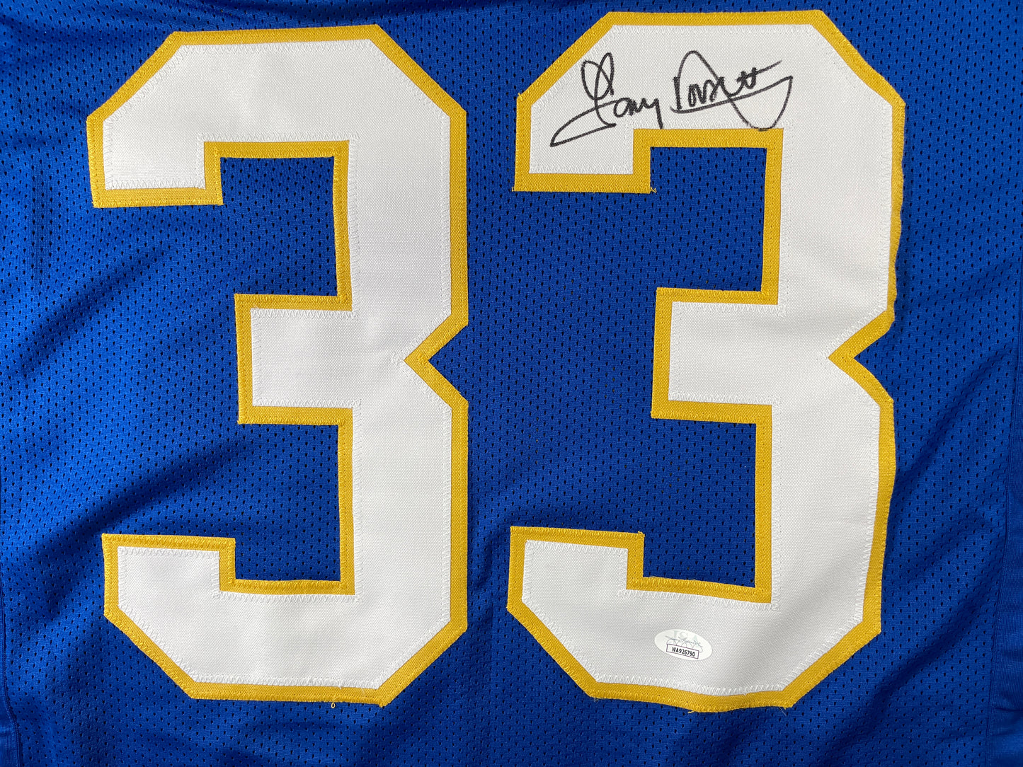 TONY DORSETT PITT PANTHERS SIGNED STAT JERSEY Dallas Cowboys XL JSA COA