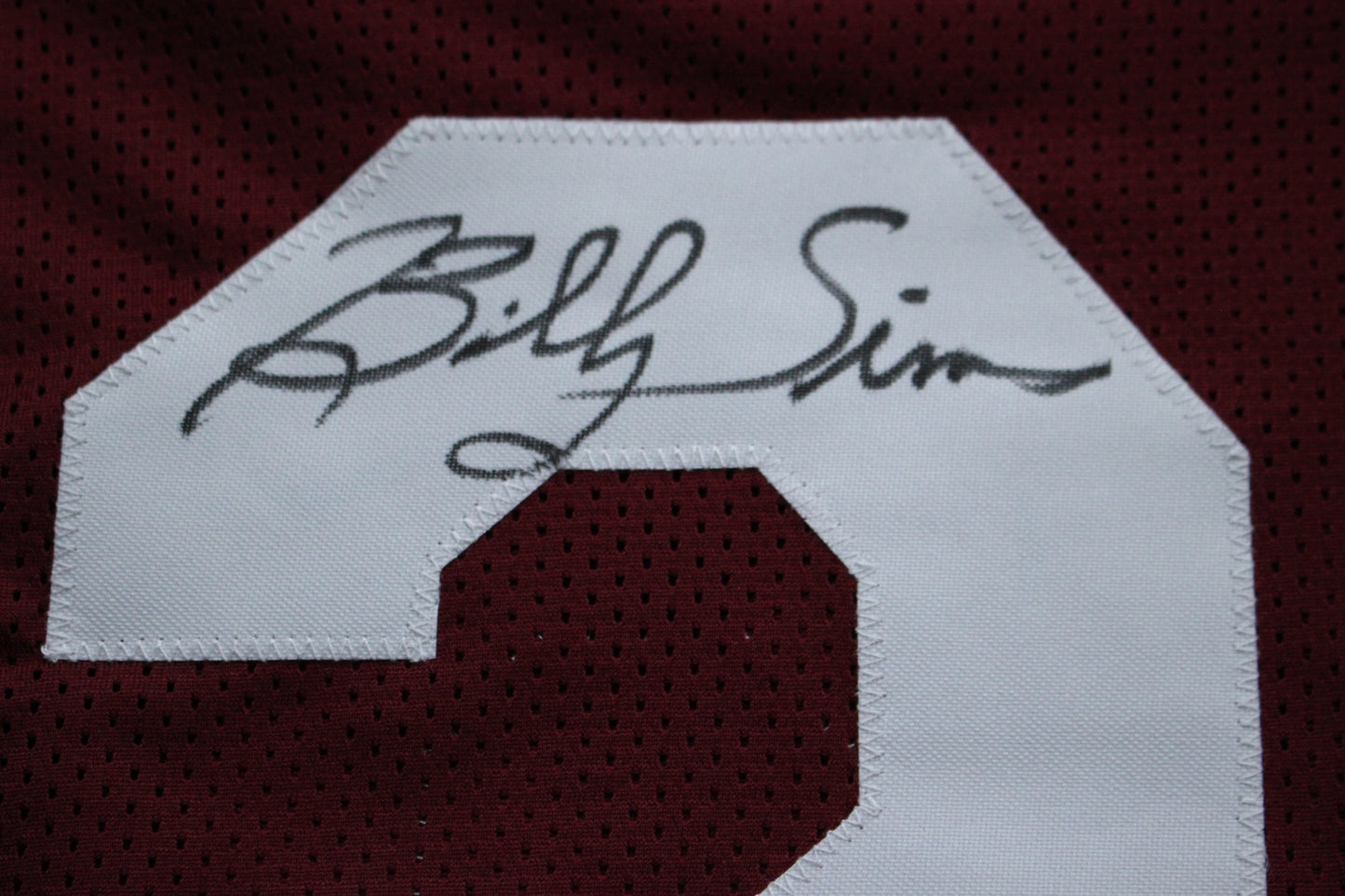 BILLY SIMS OKLAHOMA OU SOONERS SIGNED JERSEY w/78 HEISMAN Detroit Lions BAS