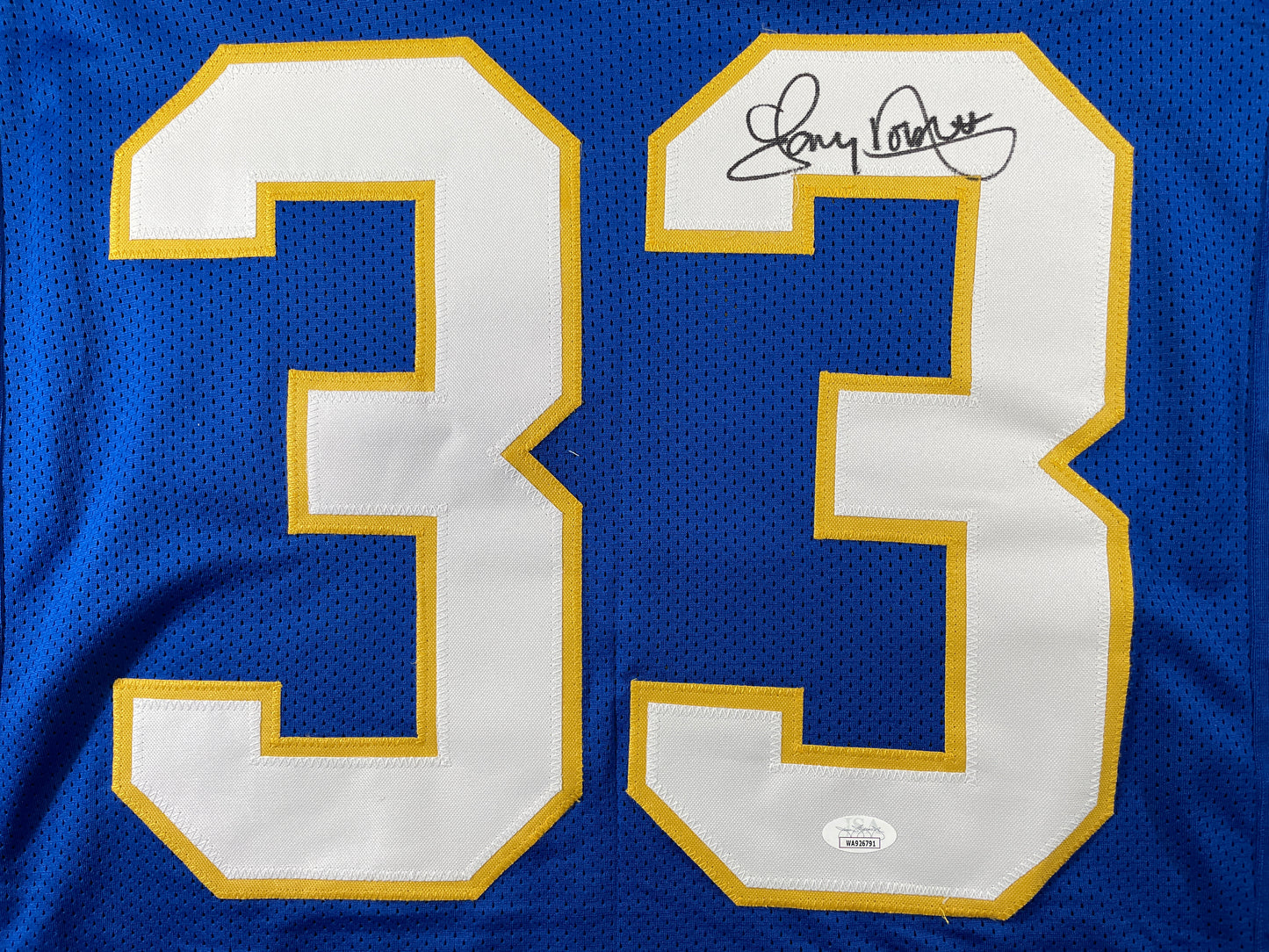 TONY DORSETT PITT PANTHERS SIGNED STAT JERSEY Dallas Cowboys XL JSA COA